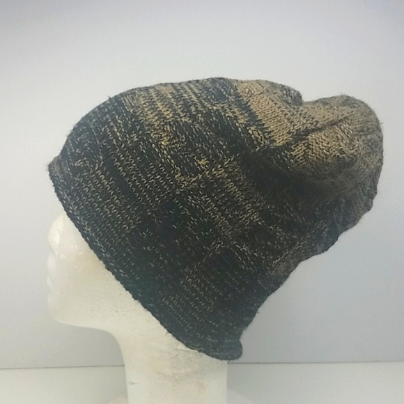 Go & Go Knitted Black and Tan Beanie Hat - Picture 3 of 7
